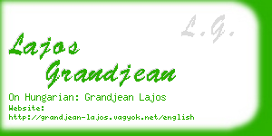lajos grandjean business card